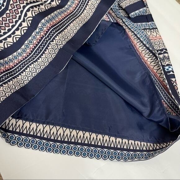 J Crew White Blue Geometric Striped Career Office Shift Dress NWOT Size 00 - Picture 8 of 12